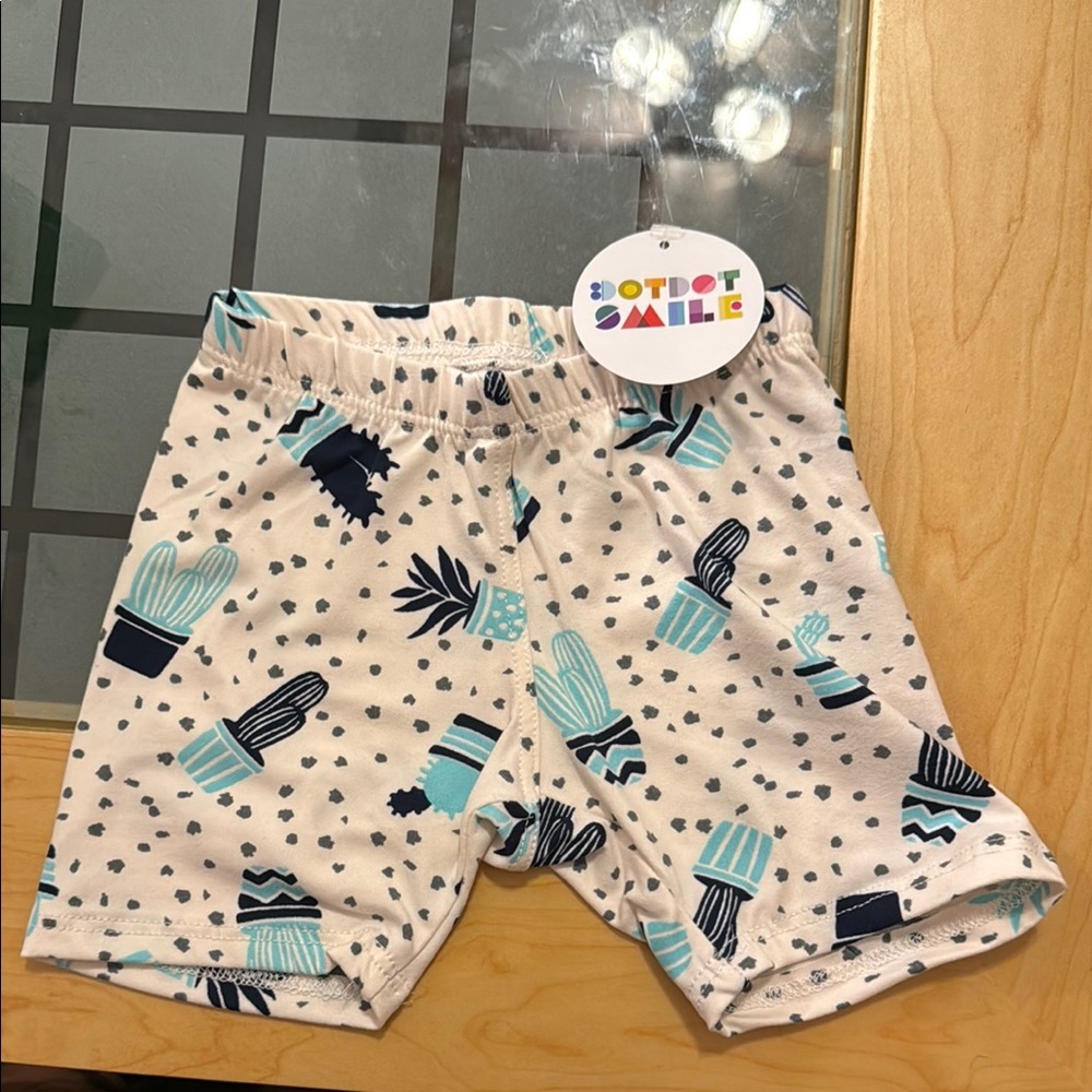 NWT. DotDotSmile kick shorts. Size 2T.